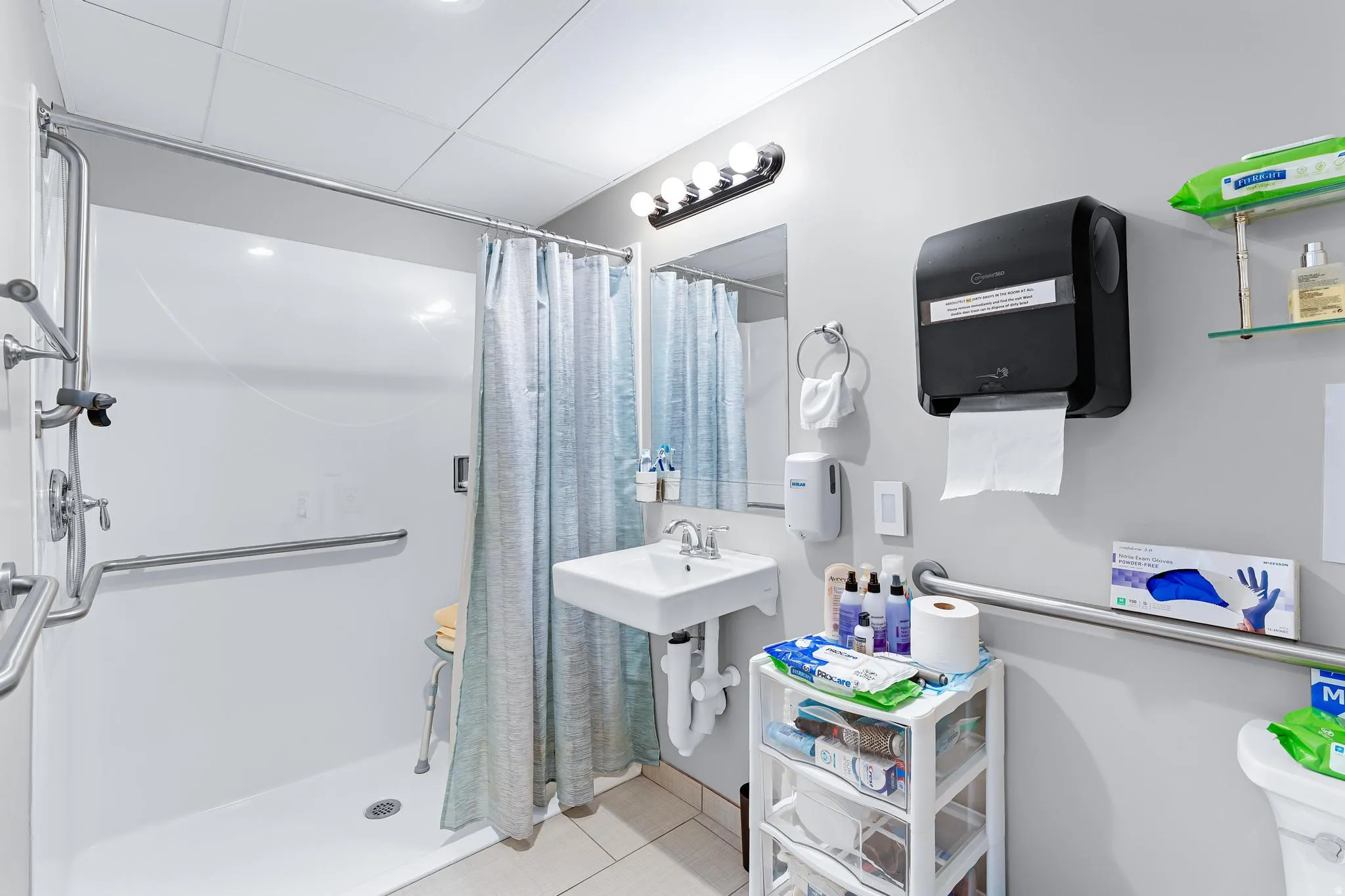 Resident's private bathroom