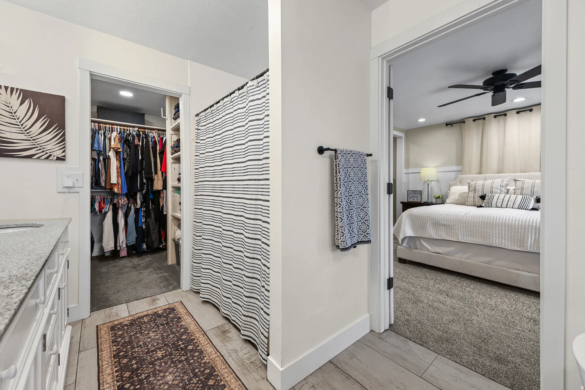 Newly remodeled primary bathroom