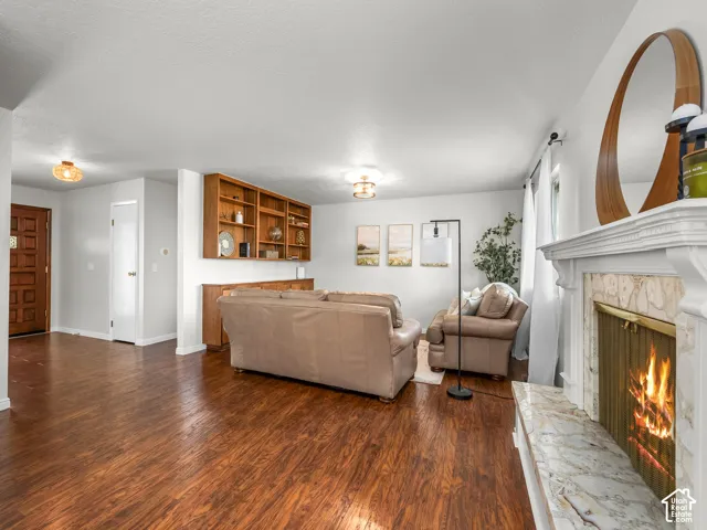 Front door entrance into family room