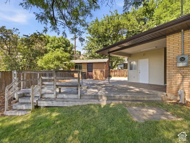 Backyard deck/patio. Has been repainted since pics were taken!