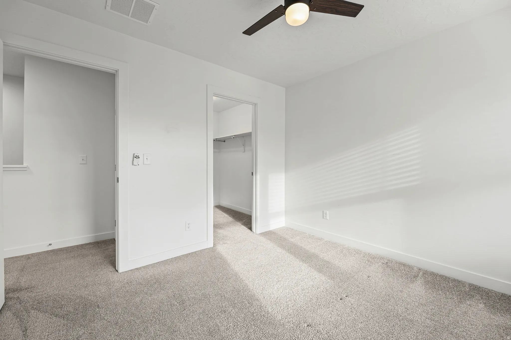 Bedroom #3 with view of walk in closet