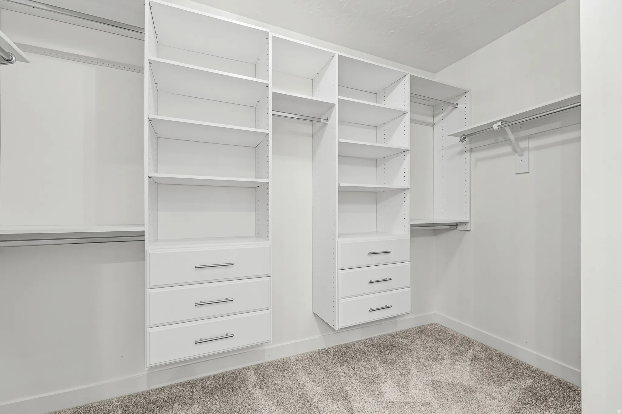 Walk in custom closet system