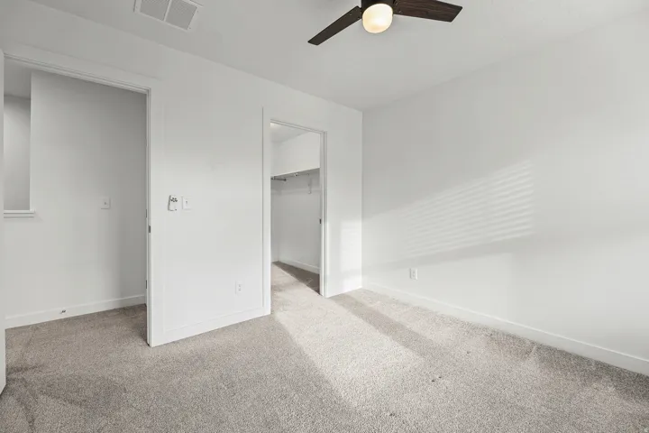Bedroom #3 with view of walk in closet