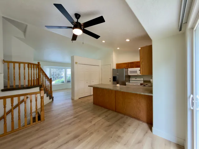 Open-concept main floor living areas