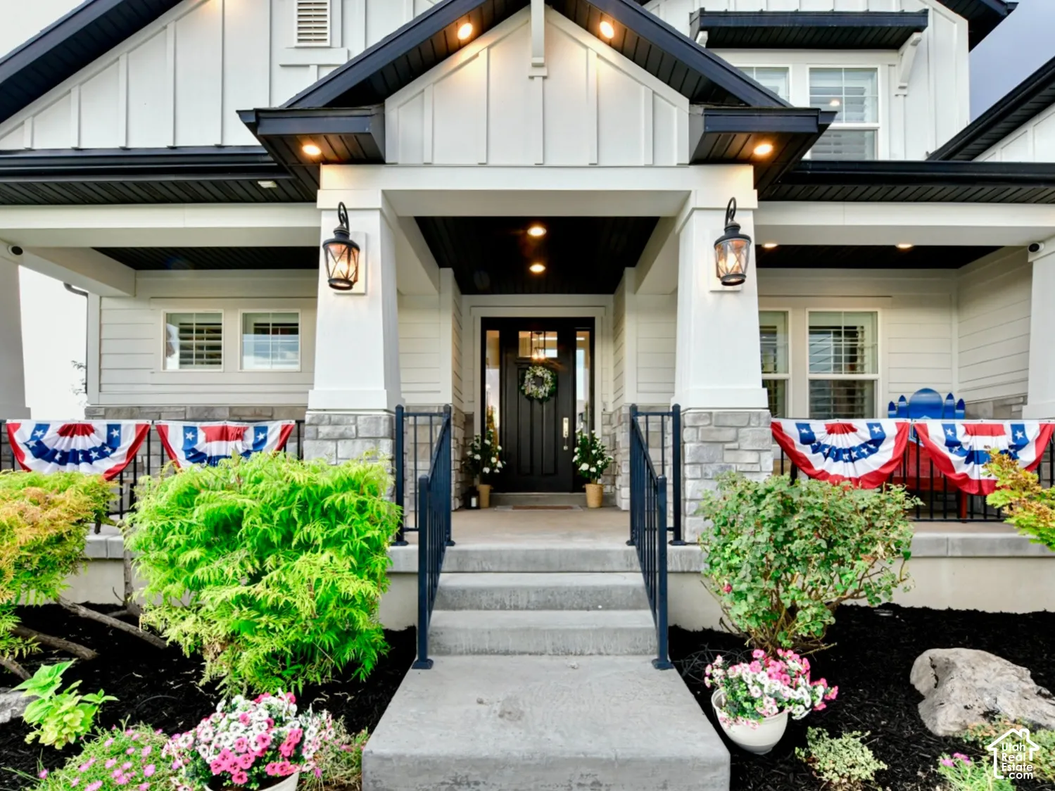 Inviting front entry porch