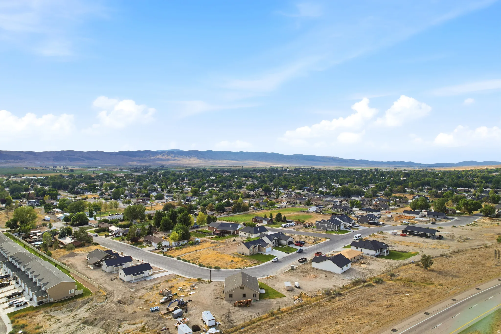 Residential development featuring new construction homes and existing residences