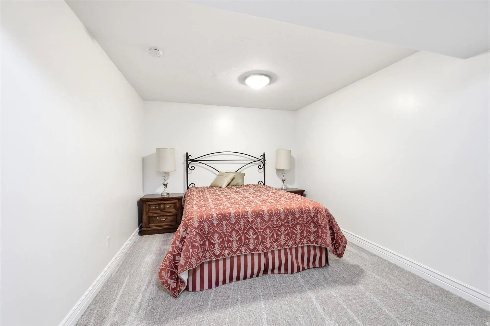 No windows in this room but it does have a closet.