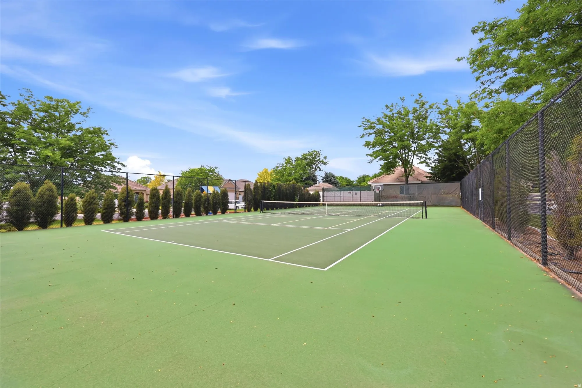 HOA Private tennis court and pickleball court