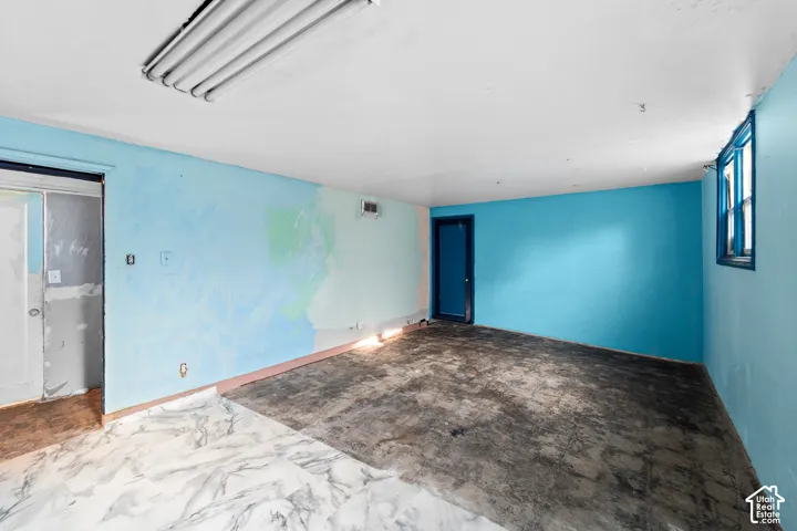 Generous basement offers room to expand your living space. The large storage closet is an extra bonus!