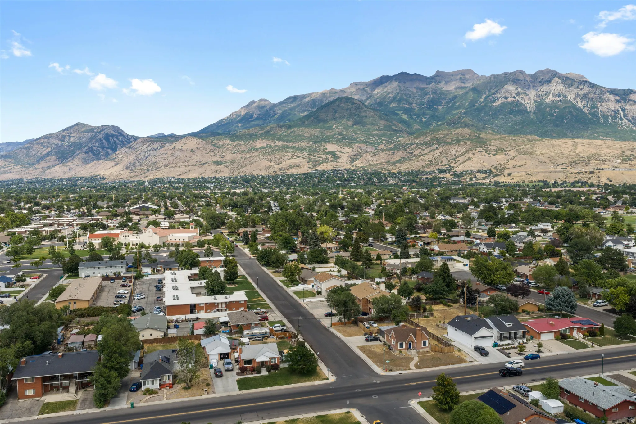 Established neighborhood featuring varied architectural styles and mature landscaping