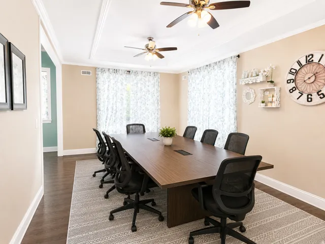 Main Floor Waiting Area or Conference Room Virtually staged