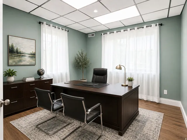 Main floor additional office. Virtually Staged