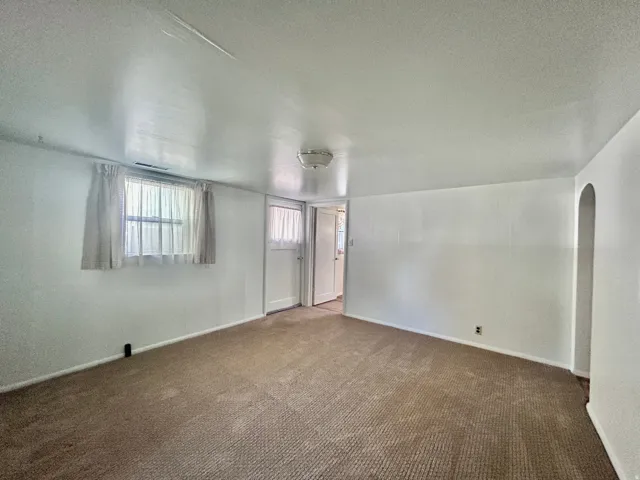 Family room with outside basement entrance