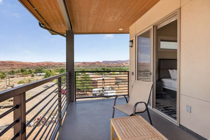 Balcony off of primary bedroom