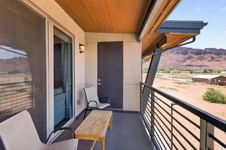 Balcony off of living room