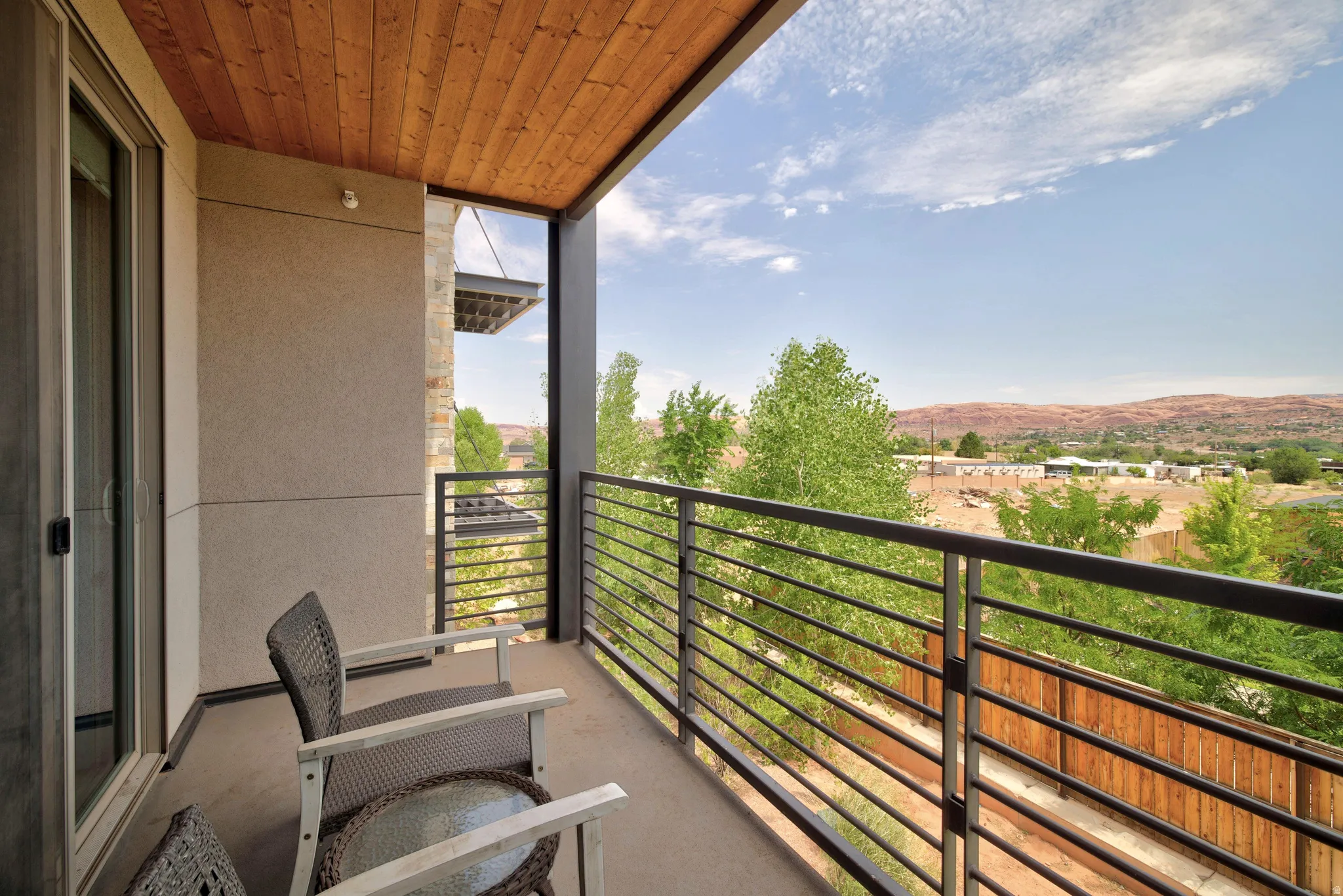 Balcony off of living area