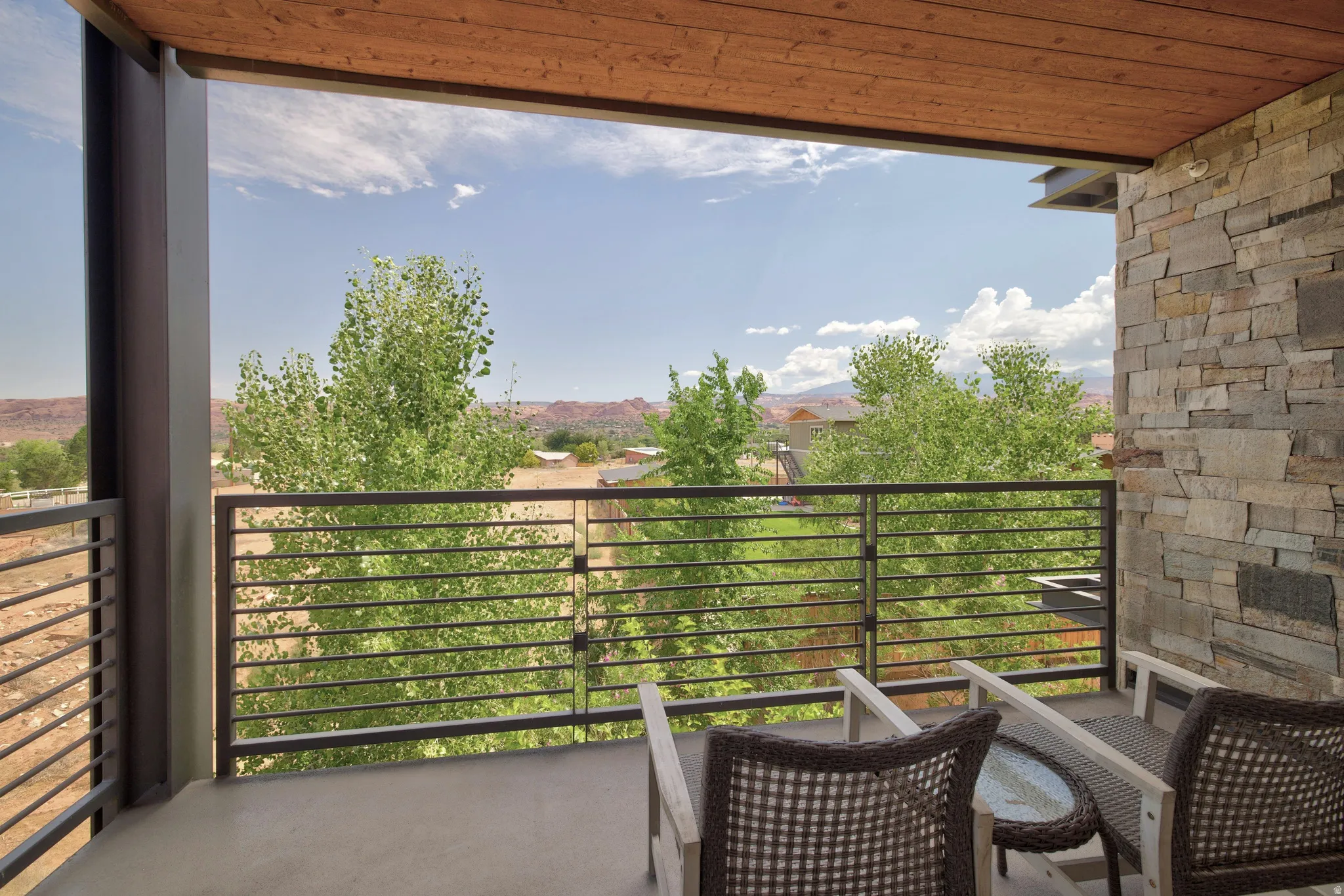 Balcony off of primary bedroom