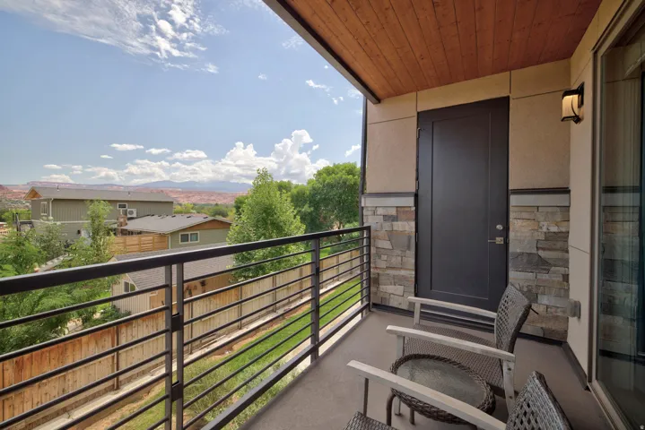 Balcony off of living area