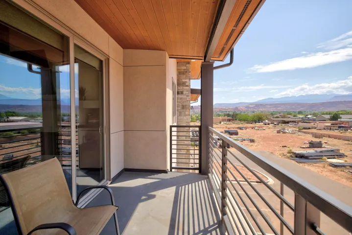 Balcony off of the living area