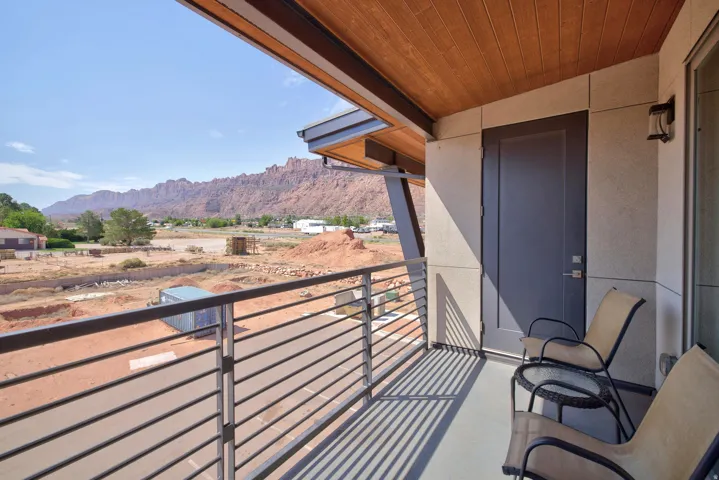 Balcony off of the living area