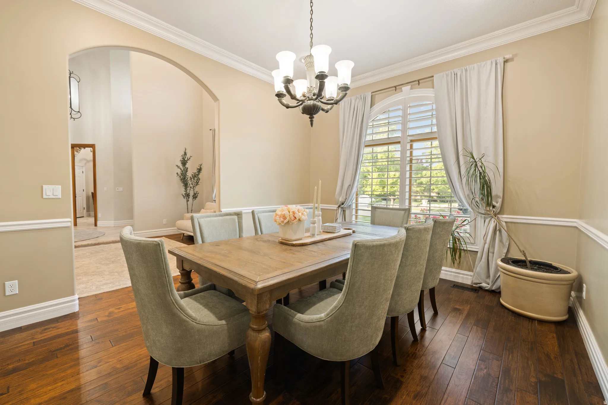 with plantation shutters