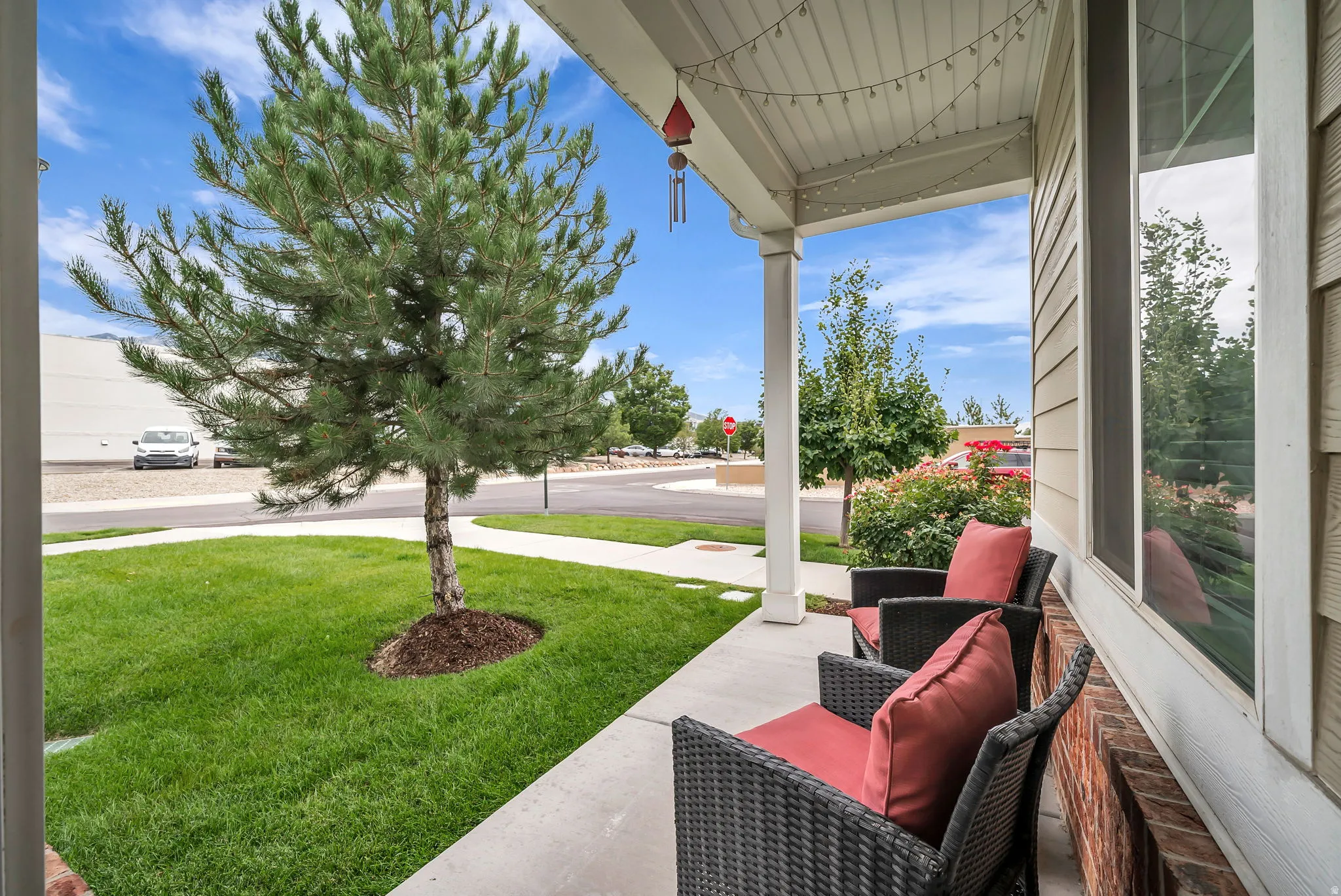 Covered front porch