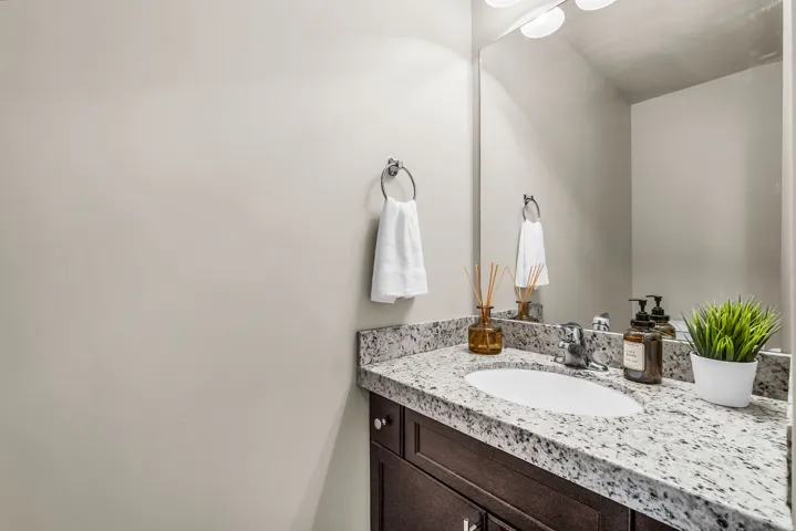 Main level half bath