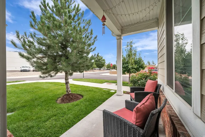 Covered front porch
