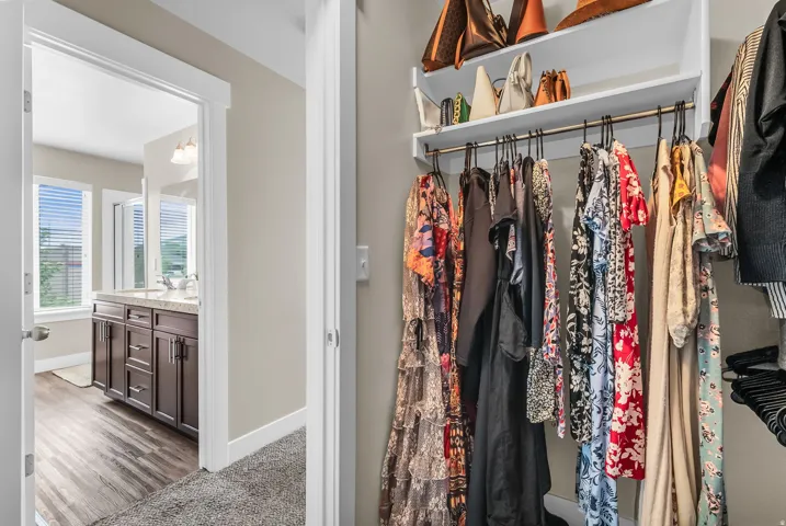 Master walk-in closet