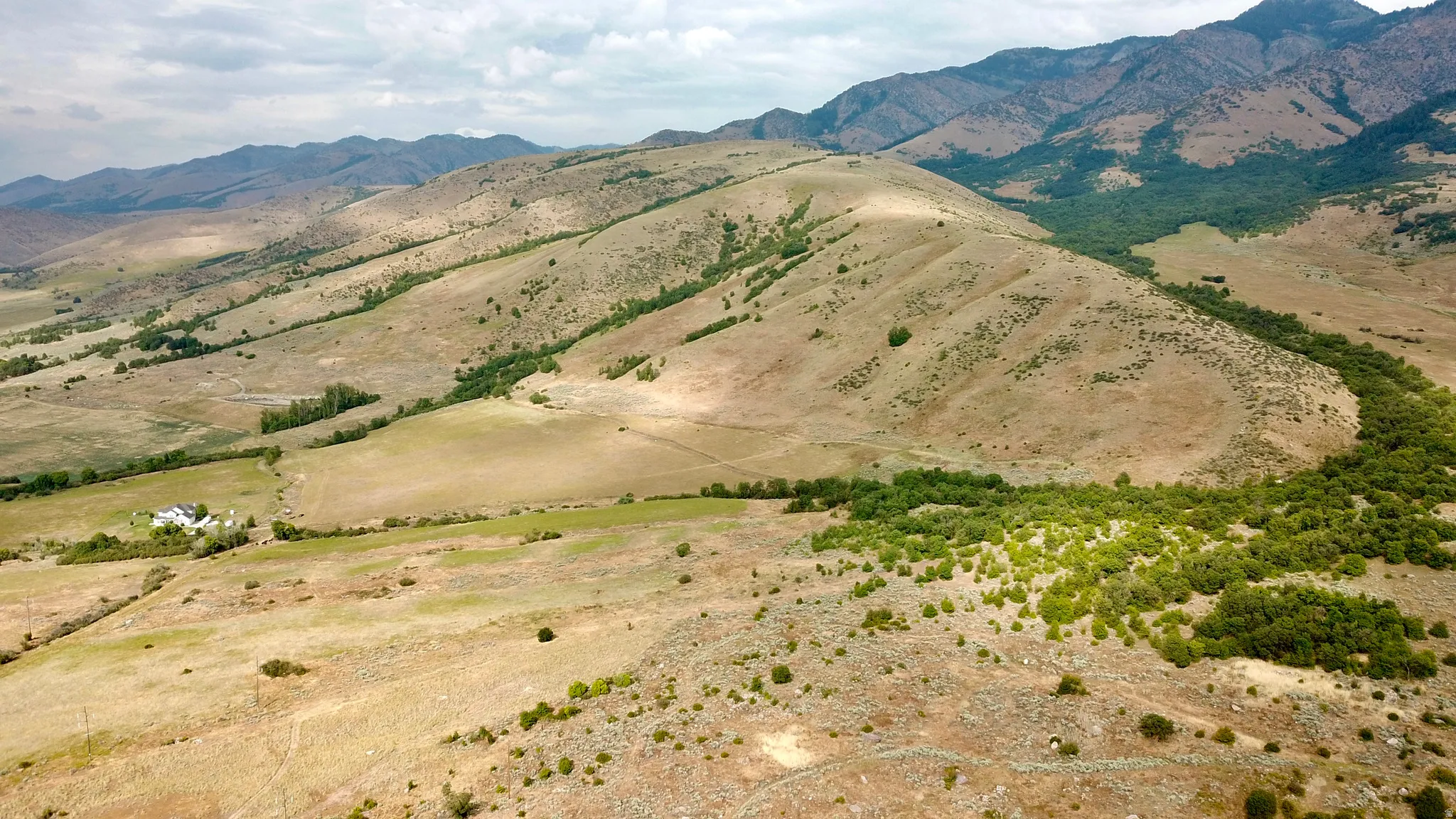 Expansive acreage featuring rolling hills and varied topography