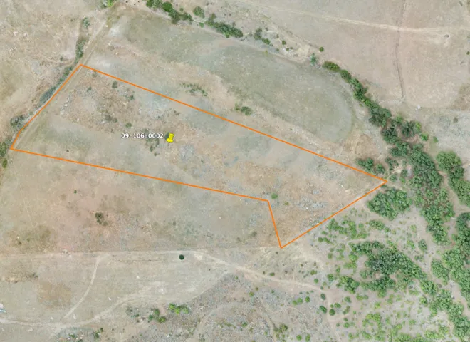 Aerial Map. Identifying the property boundary and parcel number