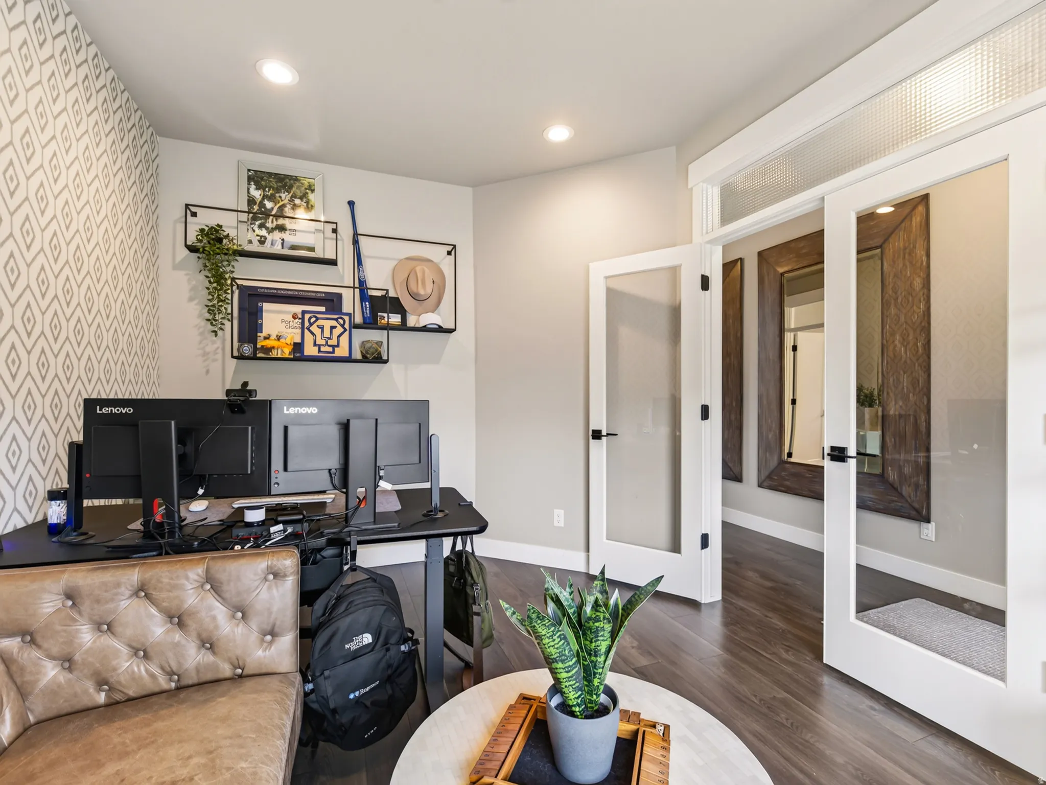French doors add privacy