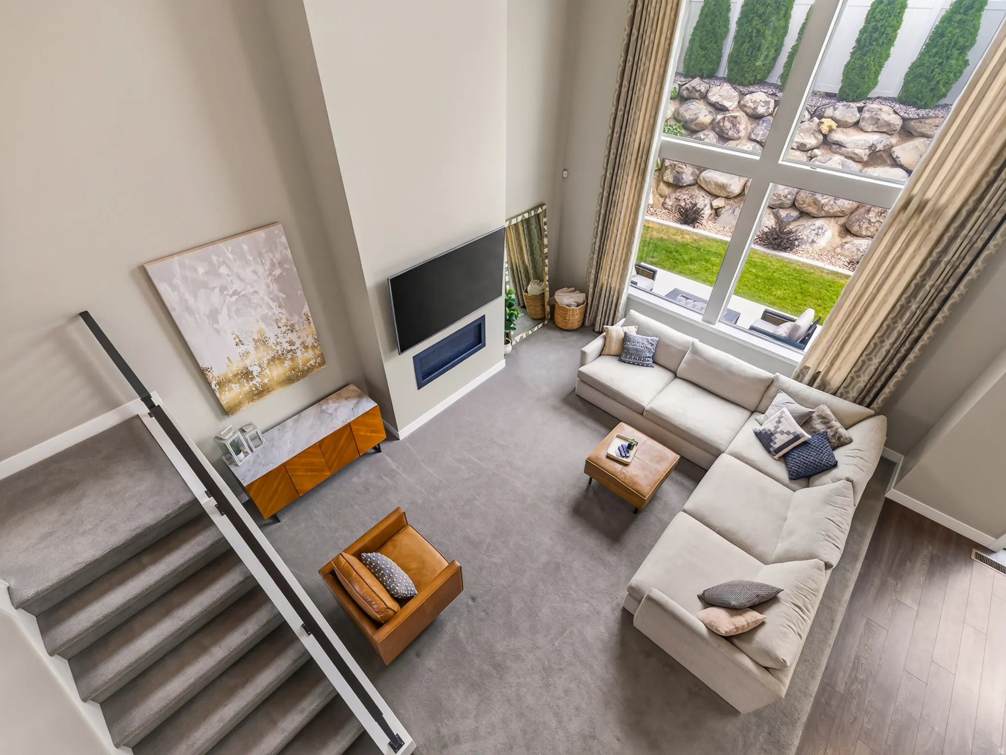 View of living room from 2nd floor