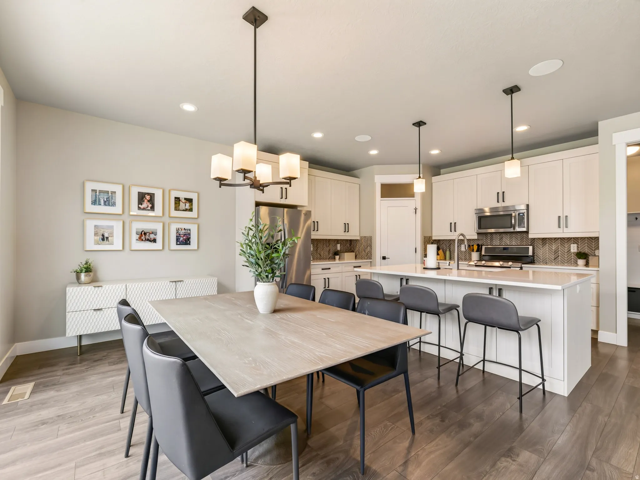 Room for a large table and chairs
