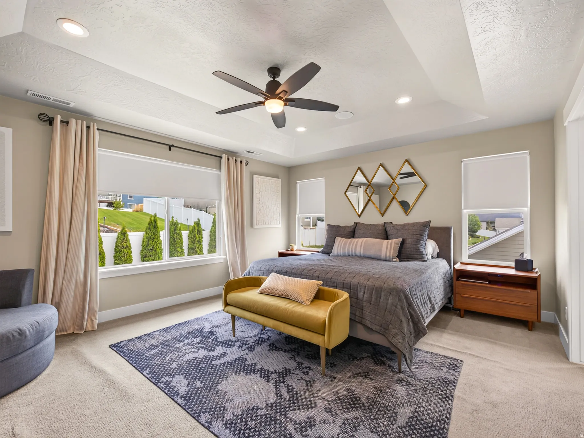 Spacious master suite