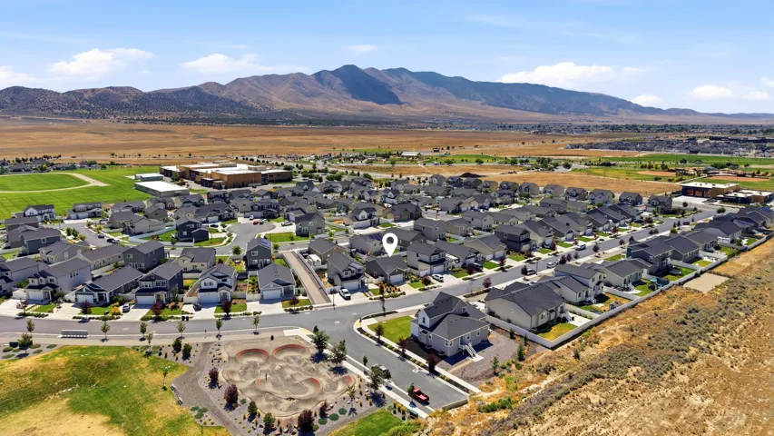 Expansive residential development with a mountain backdrop