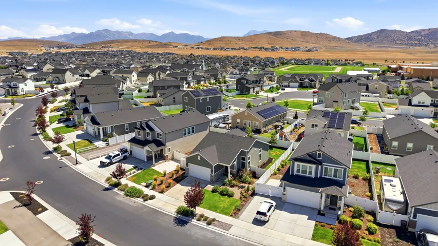 Expansive residential neighborhood featuring modern homes with varied architectural styles