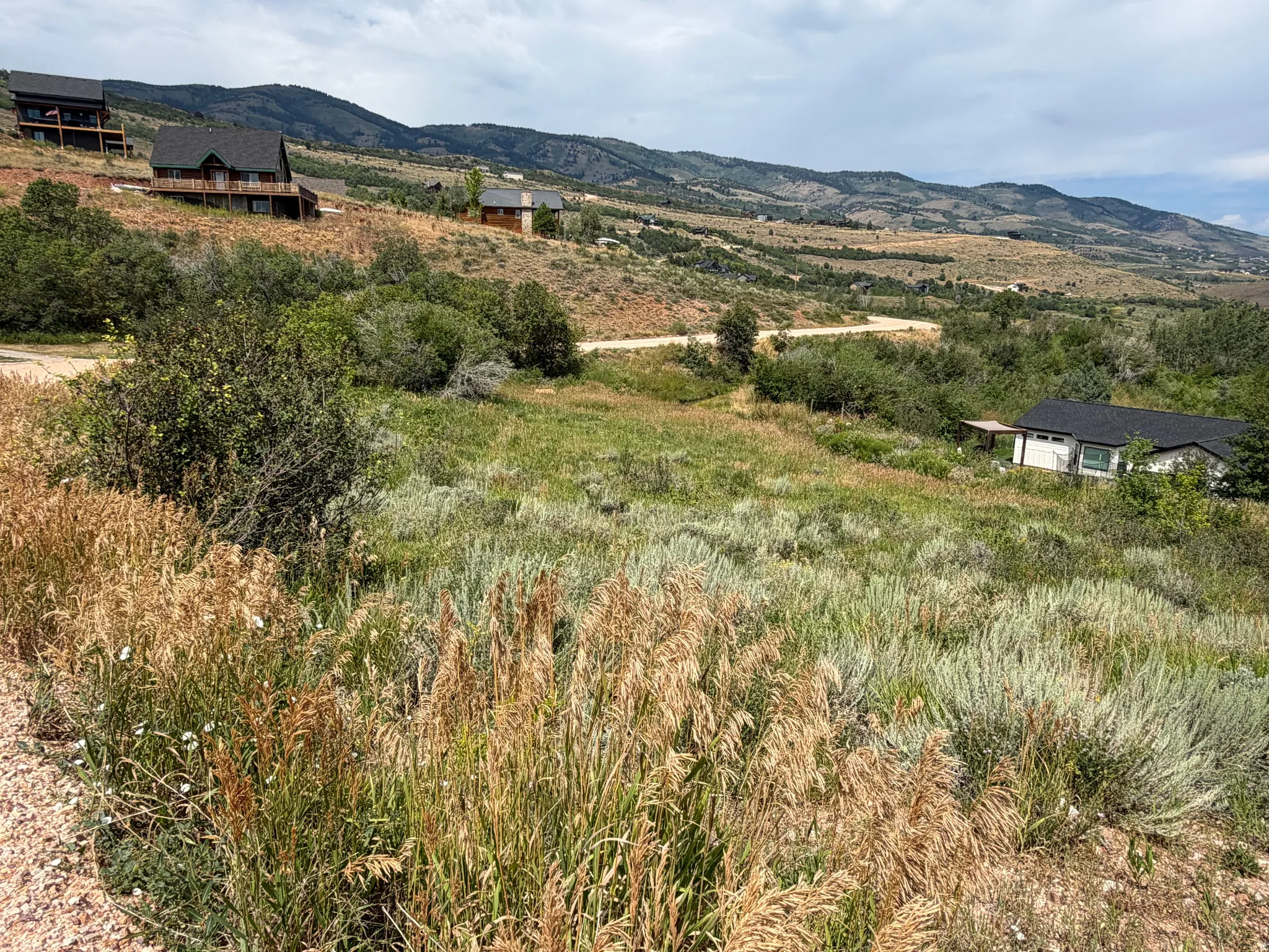 Expansive natural landscape featuring rolling hills and distant mountains