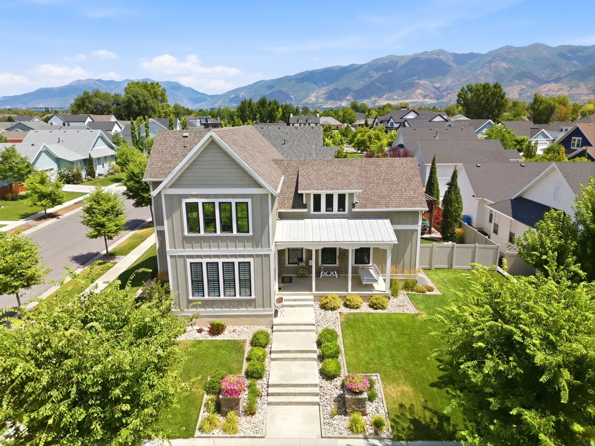 Craftsman-style home featuring a covered front porch