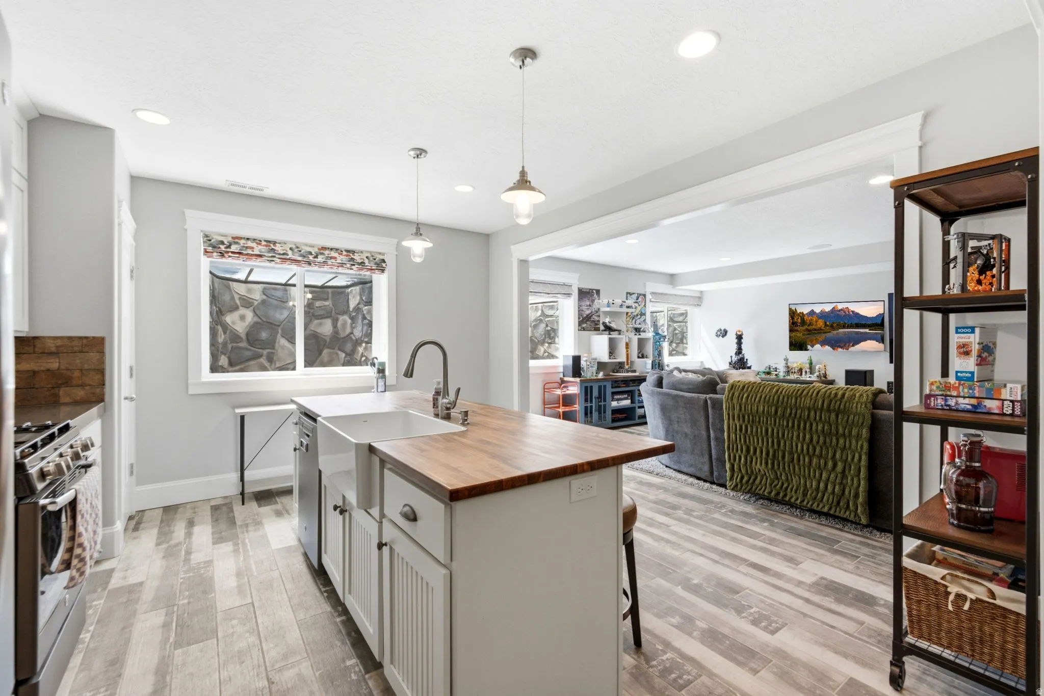ADU-Lower level kitchen/family room