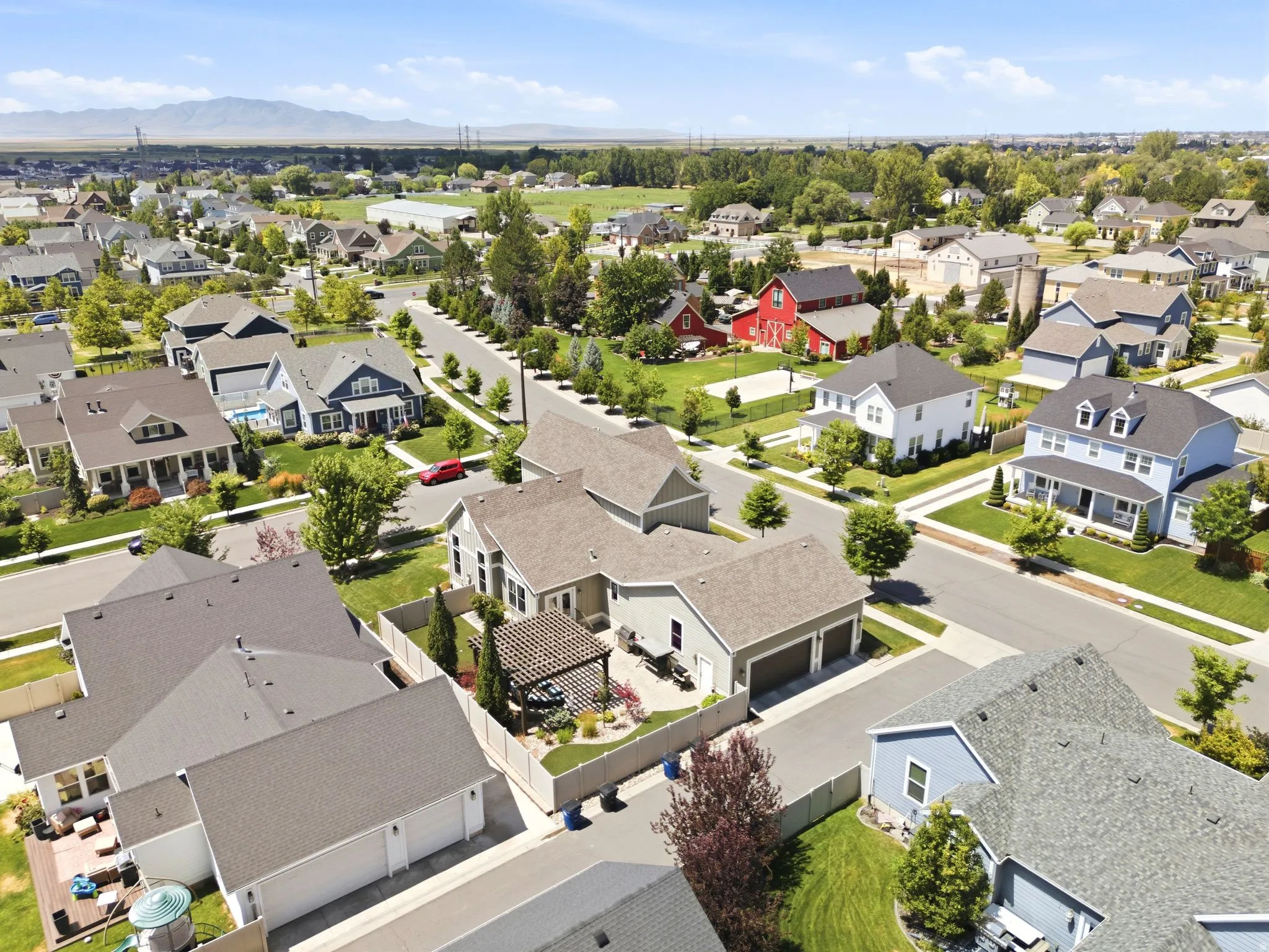 Aerial view of SE side of home