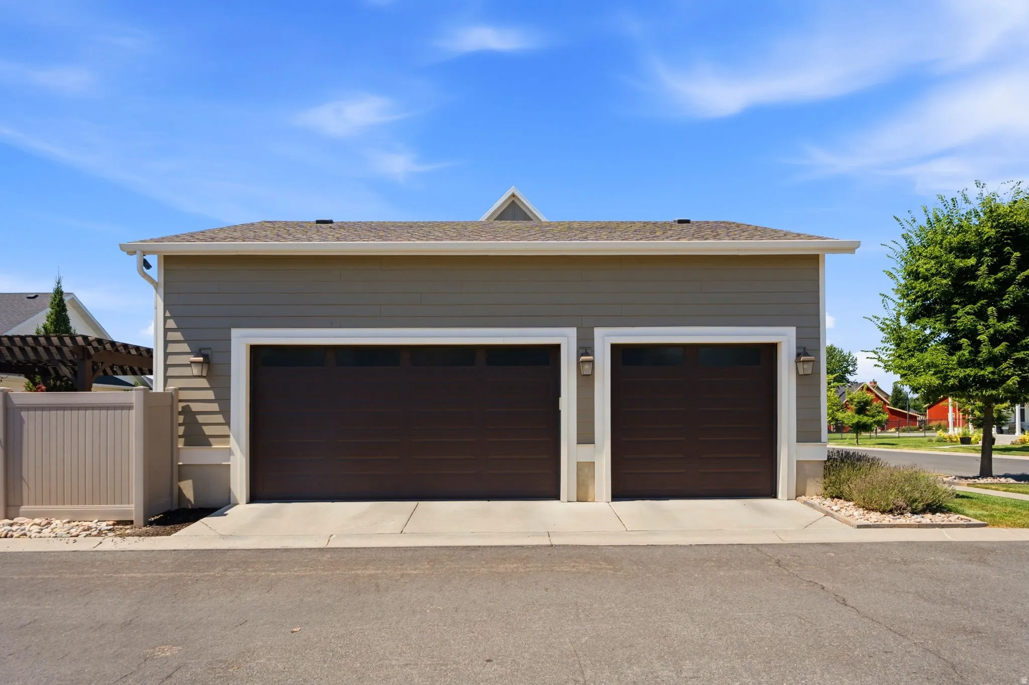 Attached 3-car garage