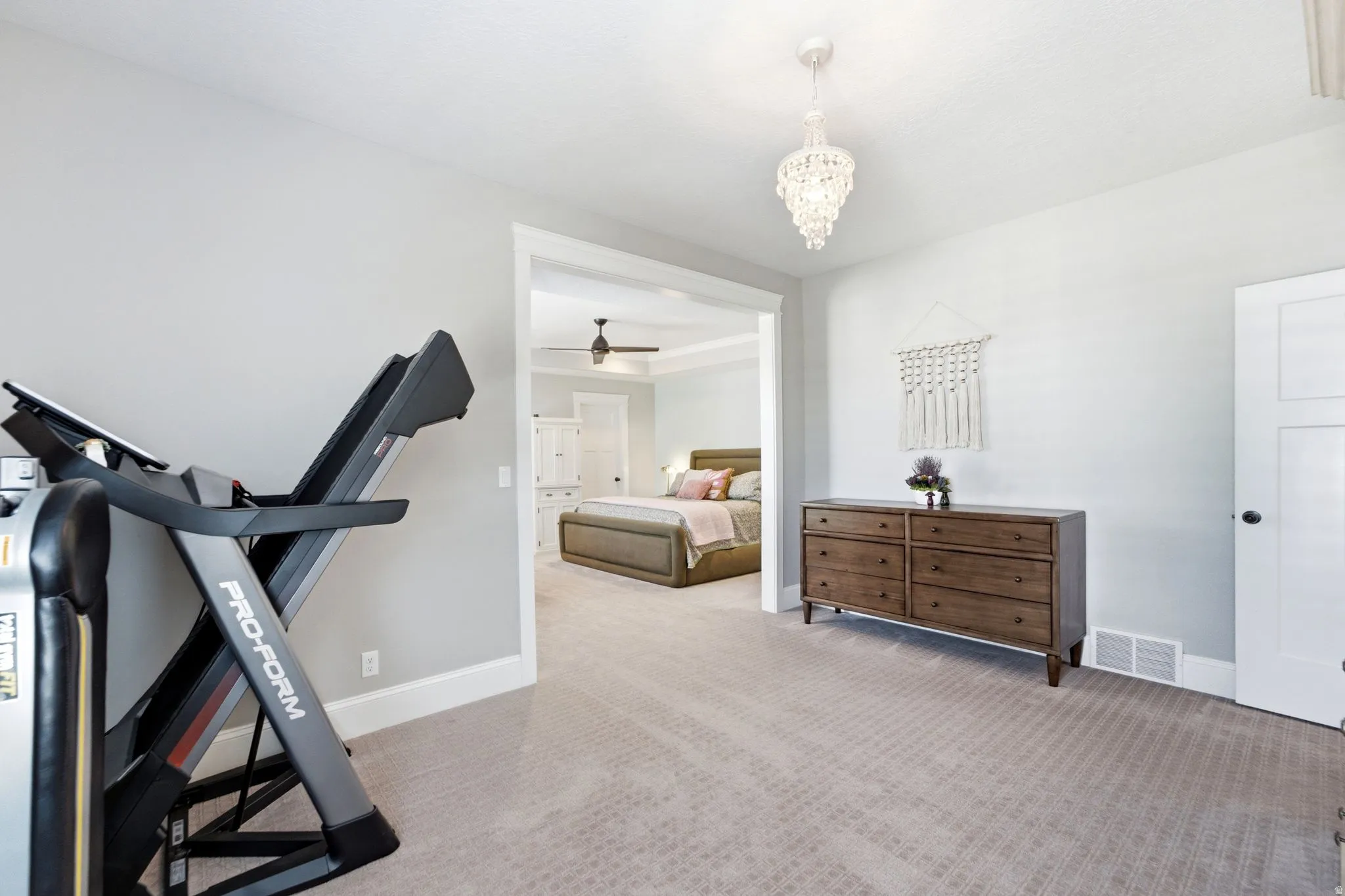 Primary suite-spacious relaxing or workout area