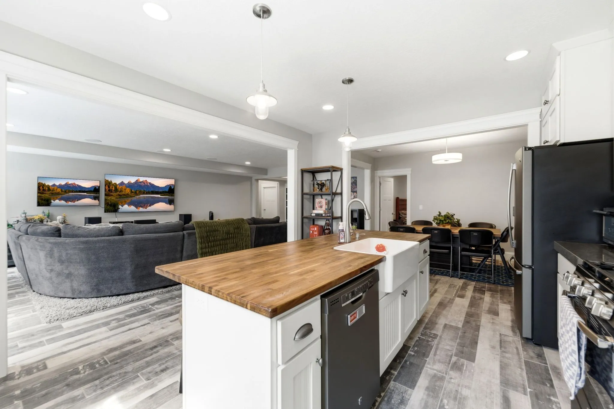 ADU-Lower level kitchen/family room
