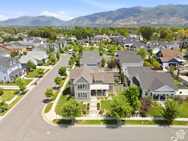 Aerial view of home
