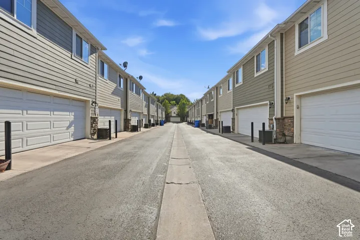 Private rear alley access to individual garages