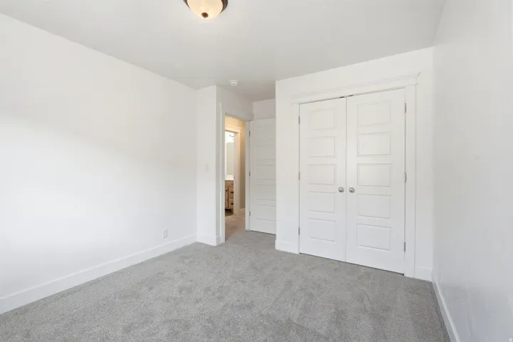 Neutral gray carpet flooring