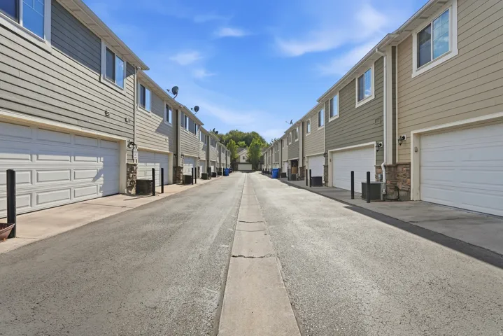 Private rear alley access to individual garages
