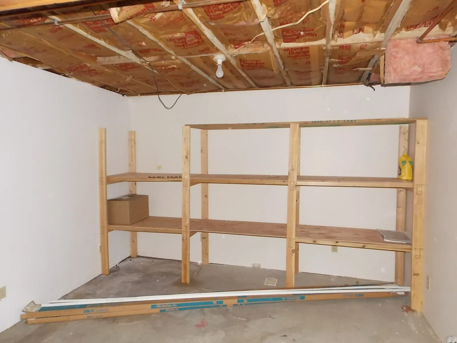 Additional pantry space in the basement