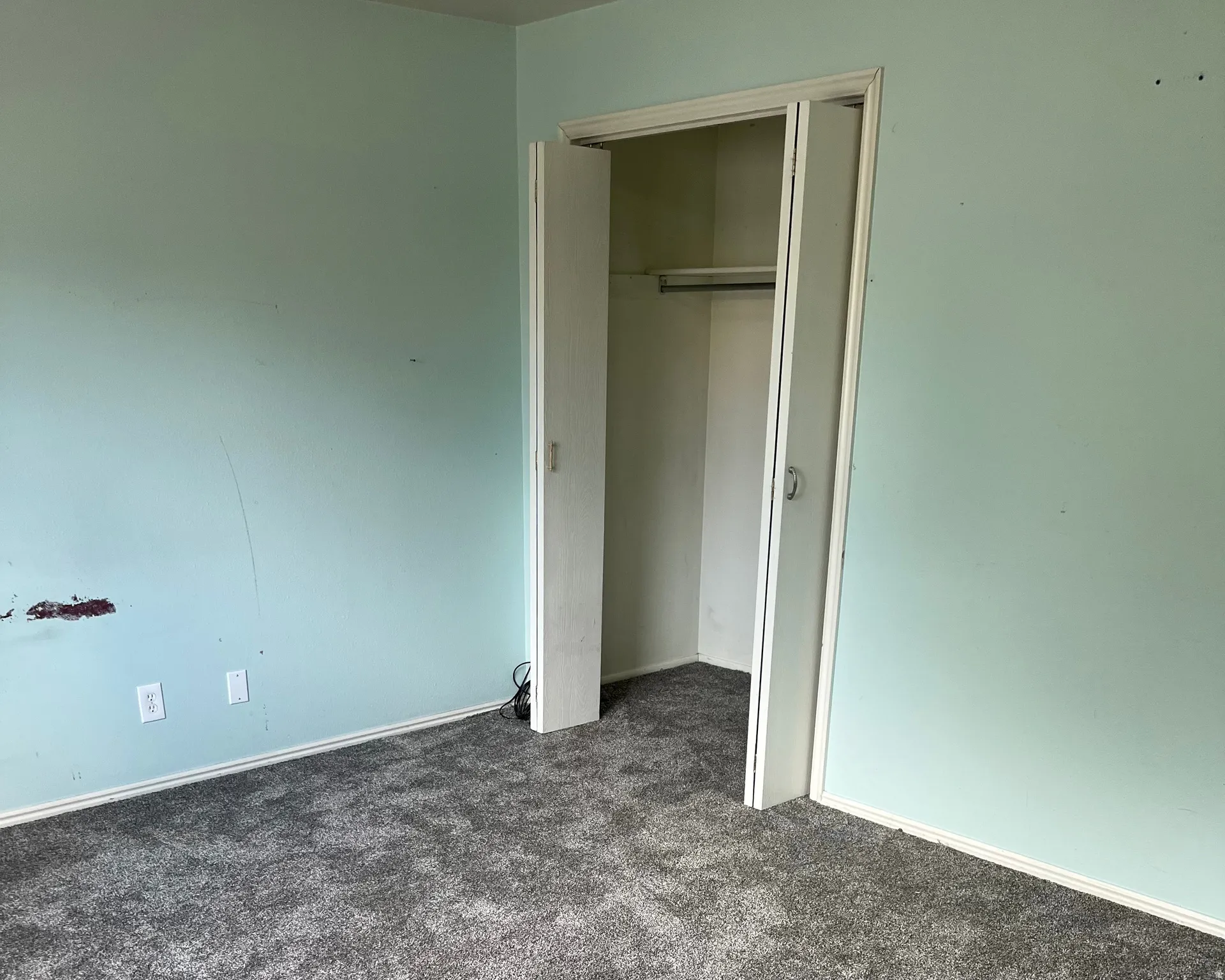 Master bedroom closet, bigger than it looks.